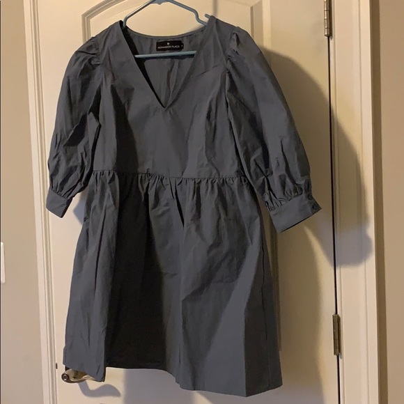 Tuckernuck Slate Blue Taffeta Lizzie Dress - Picture 2 of 4